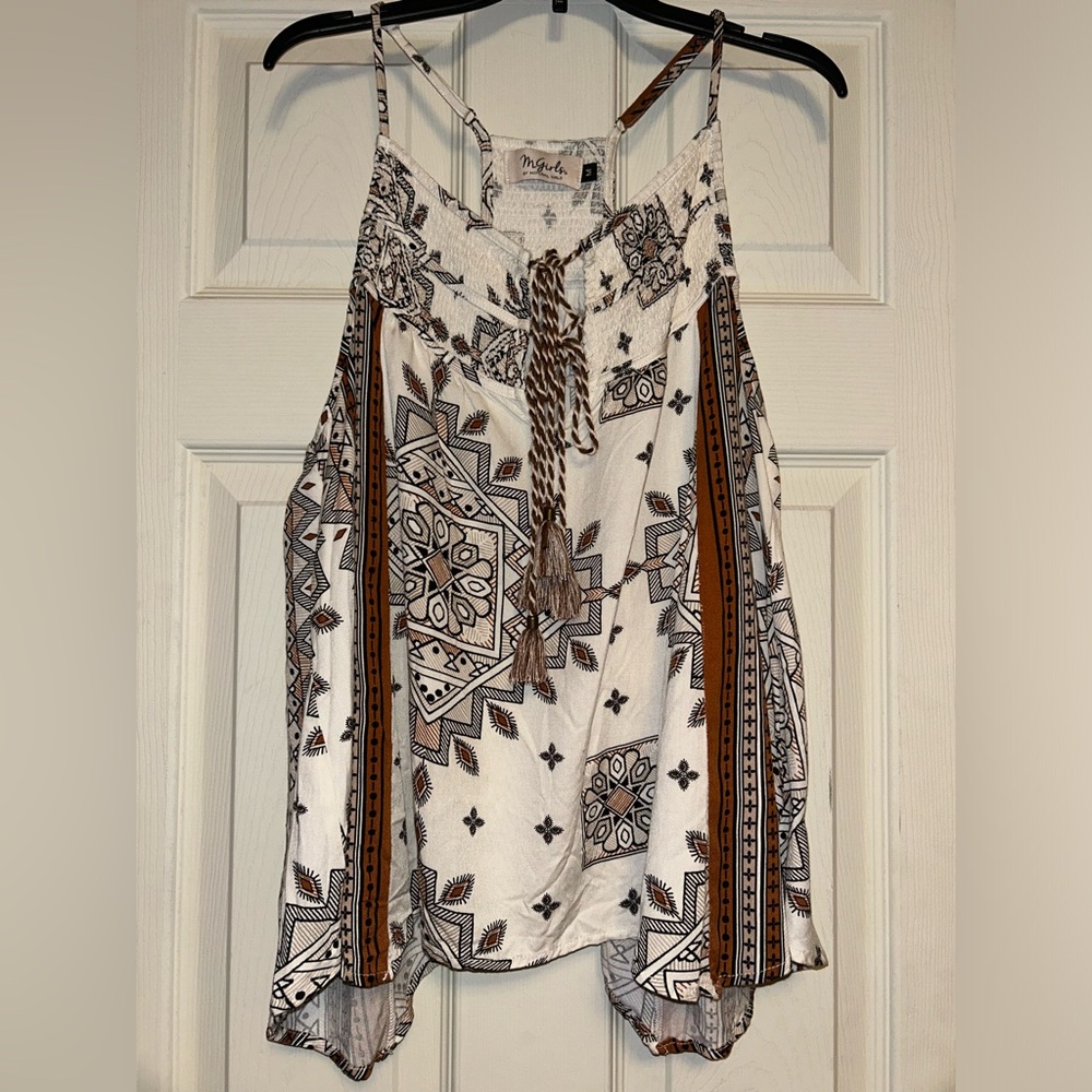 M Girls by Material Girls Sleeveless Boho Top